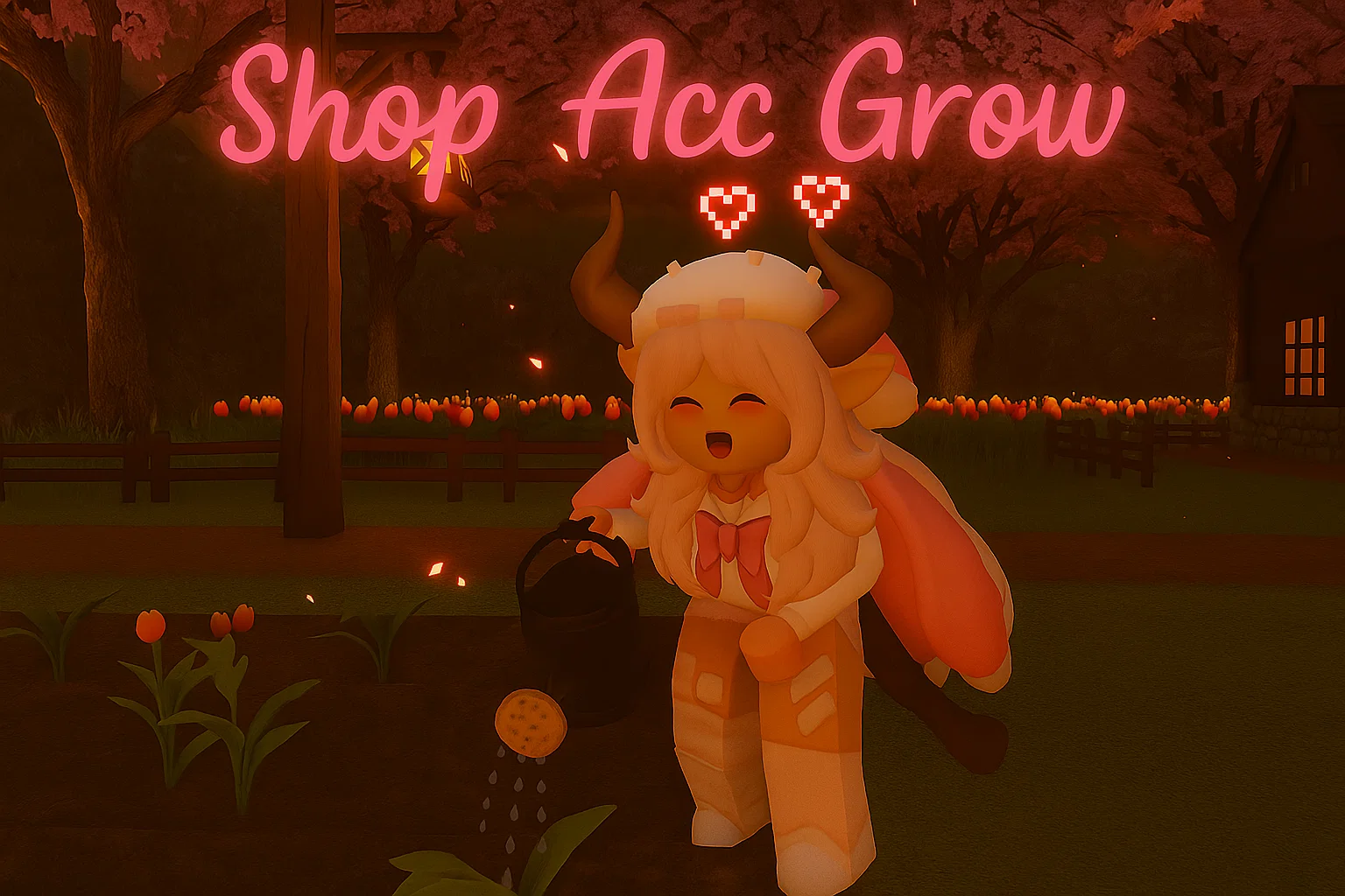 Acc Grow a Garden siêu cháy